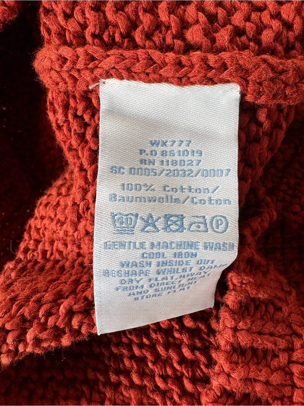 Boden Burnt Orange Cardigan Coat - Picture 5 of 5